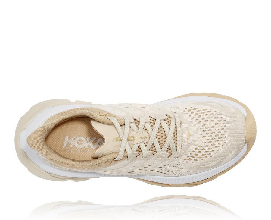 Hoka One One Hardloopschoenen Dames - Clifton Edge - Beige - AY9263480